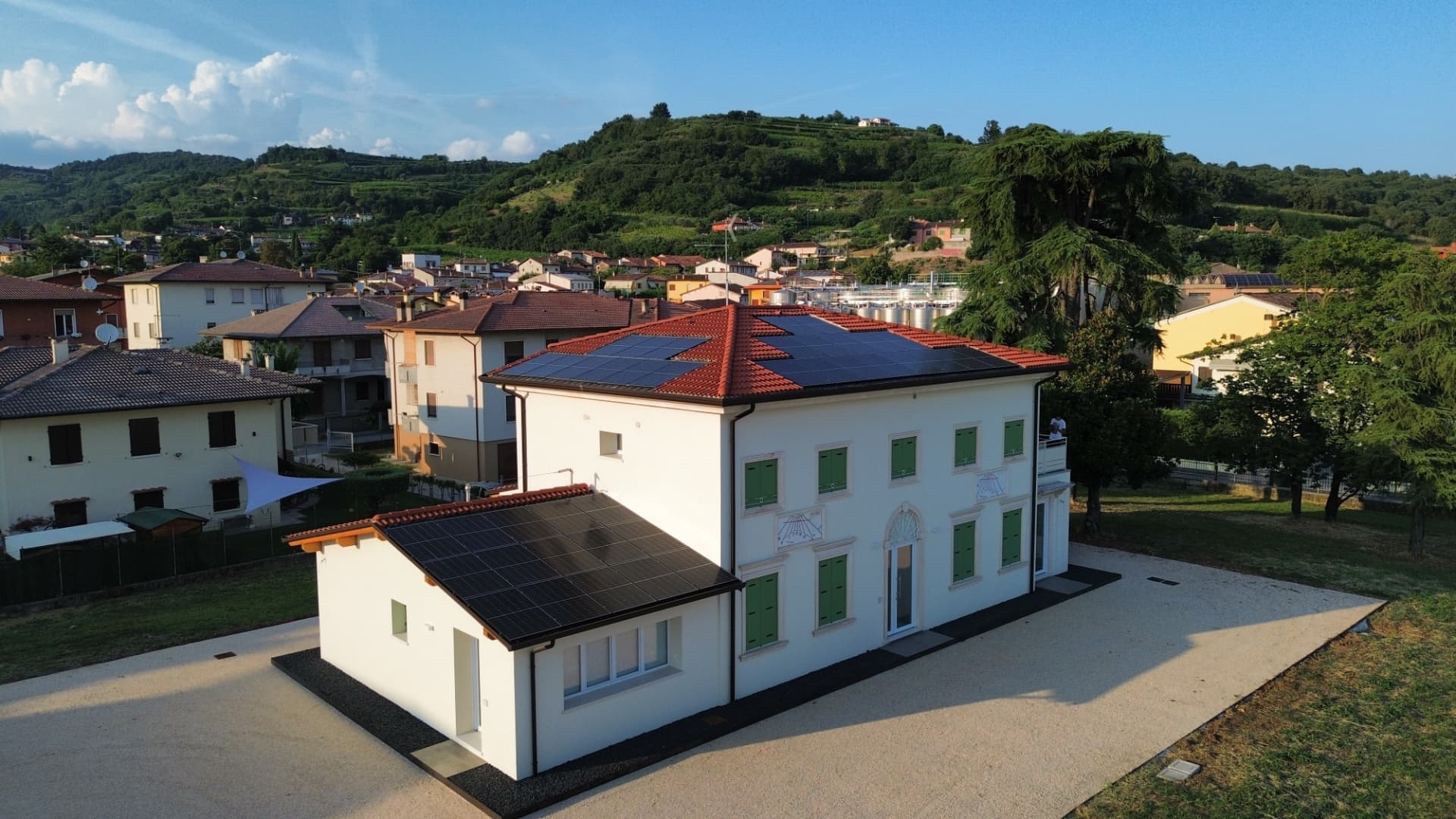 La villa vista dall'esterno